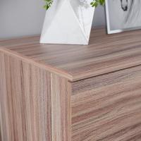 Cajónera de 5 Cajones de Metal con Tiradores y Rieles Soporte Exclusivo Antideinclinación para Cajón Muebles de Dormitorio Riano en Blanco - details 15