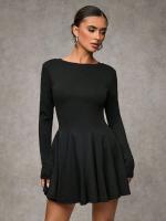 Vestidos de moda y sencillos para mujeres vestidos delgados y delgados - details 6