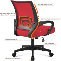 Silla de Oficina Ergonómica Transpirable, Ajustable en Altura, Soporte Lumbar, Giratoria para Max 136 KG - details 21