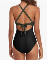 Nueva bolsa suave de una pieza traje de baño cruzado bikini con tirantes en la espalda traje de baño ajustado - details 18