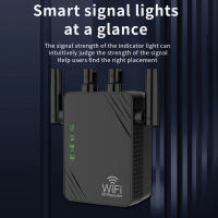 AMPLIFICADOR DE enrutador WiFi de 1200Mbps, extensor de señal 5G, amplificador de red, repetidor inalámbrico de largo alcance para el hogar y la Oficina, nuevo - details 5