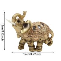 Estatua de adornos de resina de elefante, Feng Shui tradicional chino, artesanías de la suerte, muebles decorativos, decoraciones de escritorio para el hogar - details 2