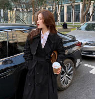 Cortavientos de estilo británico y coreano, correas de doble botonadura, cintura, 24 nuevos estilos de primavera y otoño, medio a largo - details 4