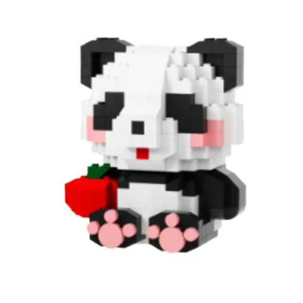 6 piezas Caja Misteriosa de Pandas Xiaofangle - Bloques Ensamblables Educativos (12 juegos, DIY para Niños) - Colcciona 6 Pandas Diferentes! - 1