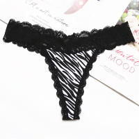 Voplidia-Tanga de algodón para mujer, ropa interior con parte trasera en T, bragas sexys, culo grande, lencería Hipster de encaje sin costuras, 6 unidades por lote - details 11
