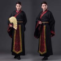 Trajes de escenario para hombres chinos, traje Hanfu, traje de Cosplay antiguo, vestido antiguo de danza folclórica, traje antiguo de la dinastía Tang - details 3
