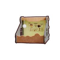 Nido de gato de fieltro de seguridad multifunción, casa para gatos semicerrada, no ocupante, plegable, resistente a los arañazos, caja de papel para cachorros - details 1