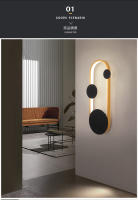 Lámparas de pared LED modernas, iluminación interior blanca/dorada con luz negra para pasillo, dormitorio, lámpara de mesita de noche, decoración de sala de estar - details 3