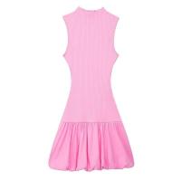 OUWU- Vestido corto sin mangas de retazos para mujer, minivestido mullido de moda para playa y fiesta de noche, 2024 - details 35