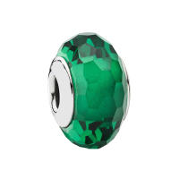Abalorio de cristal de Murano verde de Plata de Ley 925, Pulsera Original para fabricación de joyas, 925 - details 0