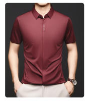 Hombres cortos en verano, negocios de mediana edad, camisa sin costuras, camisa de manga corta transpirable y agradable para la piel para uso masculino - details 6