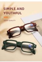Gafas cuadradas de plástico para ordenador de lectura para mujer, luz azul, presbicia+1,0+1,5+2,0 - details 6