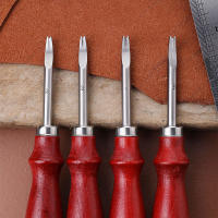 4 unids/set herramienta de biselado de borde de artesanía de cuero herramienta de artesanía de corte herramienta de biselado de cuero DIY - details 4