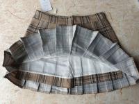 Falda Mini de Cintura Alta para Mujer Estilo a Cuadros de Media Longitud Moda de Alta Calidad - details 1