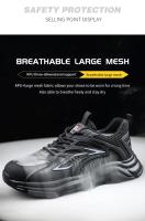 Zapatos de Seguridad de Acero Ligero y Transpirable Mocasines de Trabajo Inolvidables para Hombres - details 5