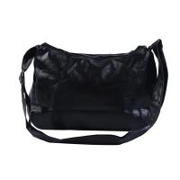 Bolso de mano negro multicapa de gran capacidad para mujer, práctico bolso cruzado de un solo hombro de gran capacidad - details 7