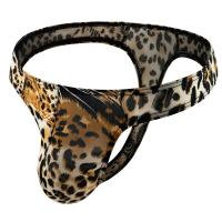 Hombre Tanga Sexy Bragas Ropa Interior Bikini G String T-back Lencería Pene Pouch Cuecas Calzoncillos de Leopardo Slips - details 1