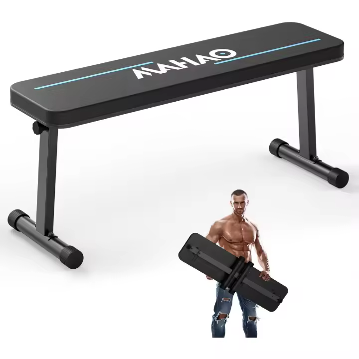 Pesas Musculacion Plano Plegable Carga Maxima 300 KG Banco de Ejercicios Multiusos para Entrenamiento en Casa - 1