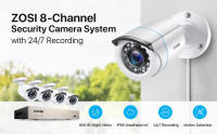 ZOSI-sistema de cámaras de seguridad para interiores y exteriores, grabador de vídeo DVR 1080P H.265 + 8CH 5MP Lite HD TVI con HD 1920TVL 1080P - details 0