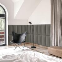 30 x 60 cm, Juego de 8 Piezas, Cabecero para Cama, Salón, Pared Decorativa, Tapizado Decoración 3D Moderna para Dormitorio, Insonorizante, Cojines Acústicos de Pared, Verde - details 3