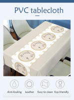 Tablecloth PVC Waterproof and Oil-proof Cover Vinyl Tablecloth Rectangular Round Outdoor Tablecloth 6/8/10/12 Seats Chinese Tabl - details 2
