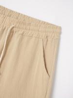 Pantalones cortos Cargo de lino con múltiples bolsillos para hombre, pantalones cortos con cordón de cintura a la moda para exteriores - details 31