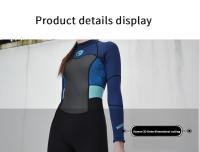 Traje de buceo deportivo para mujer, ropa de baño informal de manga larga y cuerpo ajustado para mujer - details 3