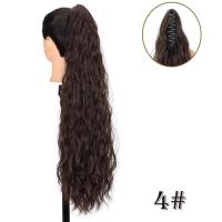 Peluca de cola de caballo con pinza de permanente de maíz, extensión de cola de caballo, cola de caballo larga ondulada y rizada con clip, postizo de cola de caballo con cordón para fiestas - details 6