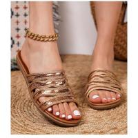 2025 Sandalias planas transpirables con diamantes de imitación - Zapatos de verano cómodos y bohemios para mujer para la playa, fiestas y uso diario, elegante moda primavera-verano - details 17
