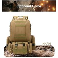Mochila táctica de 50L Impermeable, para hombre, ideala para senderismo, escalada, pesca, portátil para ordenador de viaje - details 9