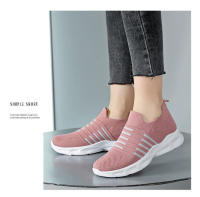 Nuevas zapatillas de deporte de punto transpirables para mujer, zapatos para correr informales antideslizantes - details 12