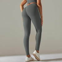 Leggings push-up sin costuras para mujer, pantalones elásticos de cintura alta para entrenamiento, correr, yoga, gimnasio - details 48