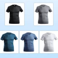 Pack 5 Hombre manga corta Carrera deportiva Camisetas Básicas ORIGINAL en Varios Colores |   Casual |   Rápido seco |   ligero transpirable |   Tallas M-5XL - details 9