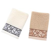 Toalla cuadrada de jacquard de algodón puro, toalla cuadrada de regalo de arte, toalla facial absorbente suave - details 0