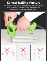 Pistola de Clavos Eléctrica Herramienta de Carpintería 220V para Marcado de Madera - details 9