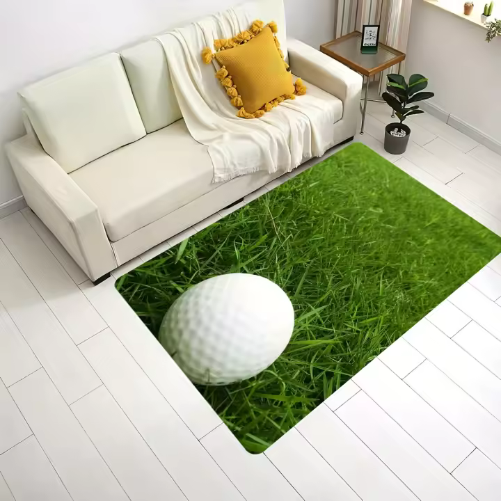 Alfombra de diseño de golf: alfombra interior de poliéster grueso antideslizante adecuada para sala de estar/dormitorio/cocina decoración moderna del hogar franela - 1