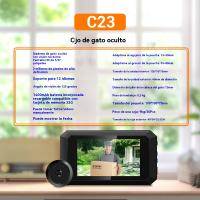 Mirilla inteligente para casa interfono inalambrico remoto Timbre con camara exterior - details 0