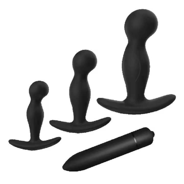 Leten Plug Anal 3 Tamaños Juguete para Adultos Masajeador de Prostate Vibrador en Bolígrafo para Parejas - 1