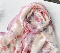 Pañuelo con estampado de rayas de cebra naranja para mujer, pañuelo elegante de gasa para playa, protector solar, Hijab fino de 50x160CM - details 1