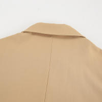 Gabardina elegante de invierno para mujer, holgada, informal, a la moda, versátil, larga - details 22
