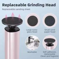 Lima eléctrica 2 en 1 para pies, pedicura, producto para eliminar la piel muerta, recortador de callos, herramienta recargable para el cuidado de los pies - details 22