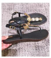 Zapatillas de Playa de Moda para Mujer Pisa Romana de Piel de Oveja Versión de Oro - details 14