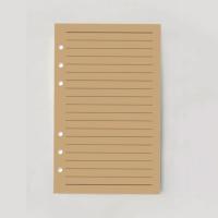 80 hojas A5 A6 A7 recambio de hojas sueltas revestimiento de papel rejilla celosía 6 agujeros recarga interior papel de carpeta en espiral lista de tareas - details 8