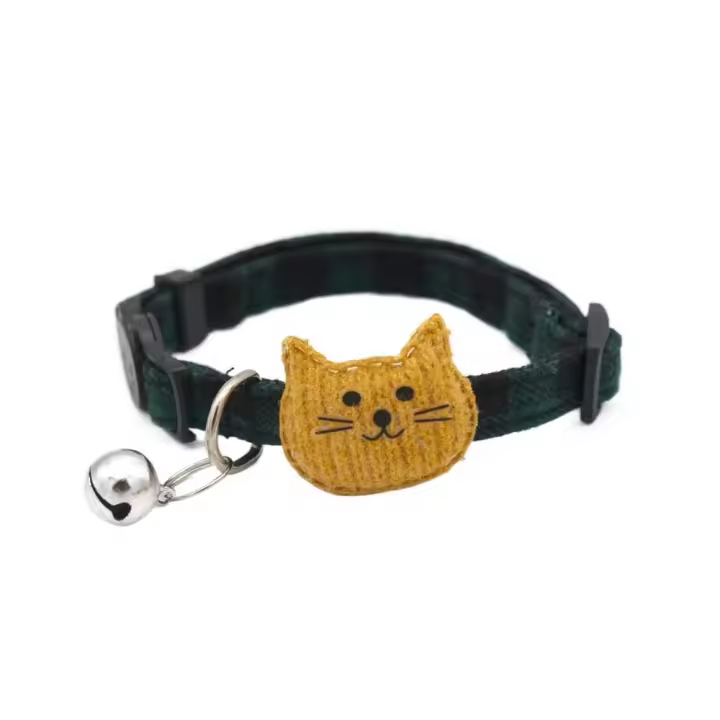 A cuadros con campana, correa para el cuello para gato, ropa para cachorros y gatitos, regalo, Collar para perro, suministros para mascotas, Collar decorativo para gatos - 1