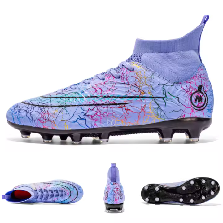 Botas de fútbol de alta calidad para hombre, zapatos de fútbol FG/TF, tacos de entrenamiento antideslizantes de hierba, zapatillas de fútbol, calzado deportivo Unisex - 1