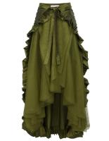 Vestido de fiesta punk gótico para mujer, peplum victoriano, vestido pirata, talla grande - details 3