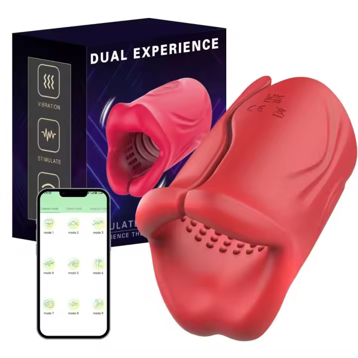 Leten masturbador masculino estimulador de entrenamiento vibrador con Control de aplicación anillo de retardo glande entrenador juguete sexual para hombres - 1