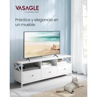 Mueble de TV Industrial 65 Pulgadas, 3 Cajones, Acero, Marrón Rústico y Negro - details 37