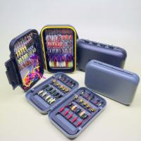 40/102 Uds Kit de moscas para pesca con mosca Surtido de moscas Señuelo de pesca de lubina y trucha con caja para moscas con moscas secas/húmedas Cebos artificiales para moscas Ninfas Streamers Popper Worms - details 8