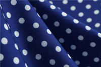 Women summer vintage 1950s 60s big swing party polka dot dress - details 64